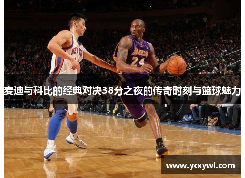 麦迪与科比的经典对决38分之夜的传奇时刻与篮球魅力